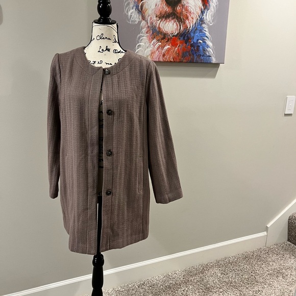 TALBOTS TAUPE JACKET 12P NWT - Picture 1 of 10